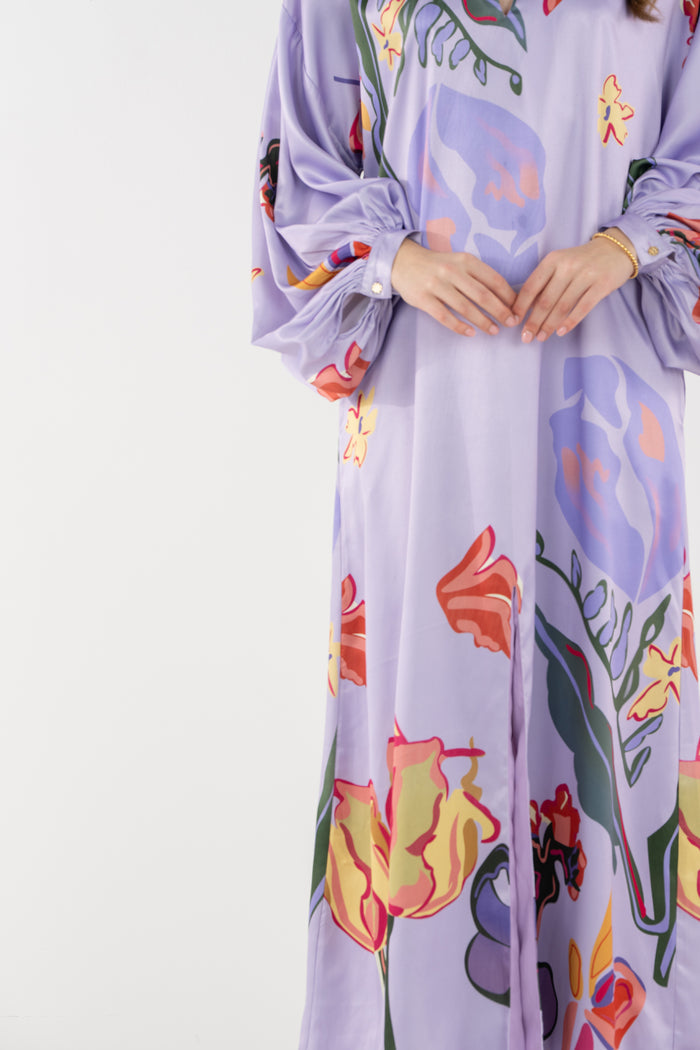 Fiona Dress-Lilac Garden