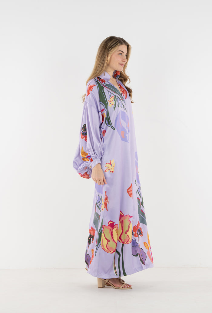 Fiona Dress-Lilac Garden