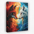 Fire and Ice - Acrylic Canvas Wall Art