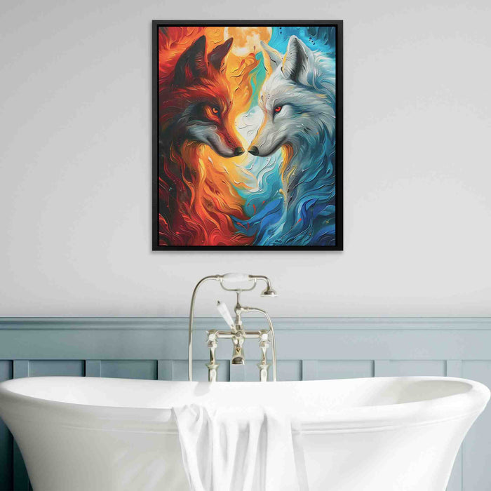 Fire and Ice - Acrylic Art