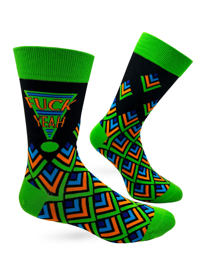 Fuck Yeah Men's Novelty Crew Socks