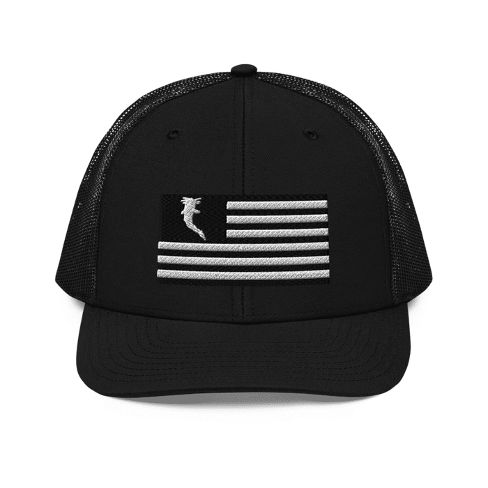 Flag Embroidered BnW (Snapback)