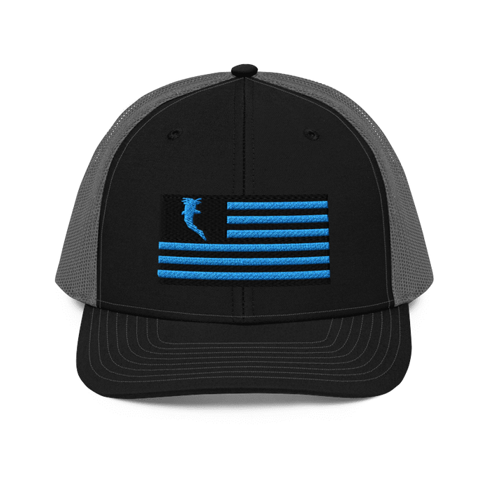 Flag Embroidered Car. Blue (Snapback)