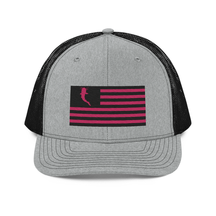 Flag Embroidered Neon Pink (Snapback)