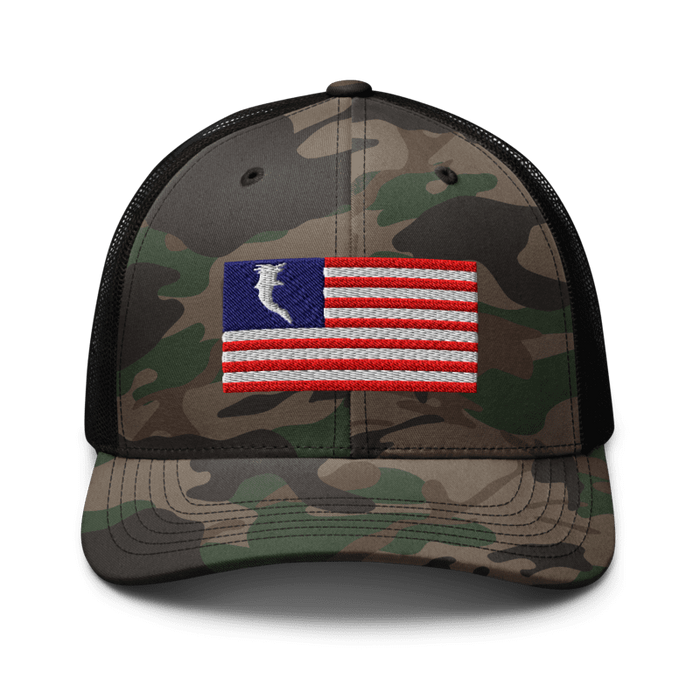 Flag Embroidered RWB (Snapback)