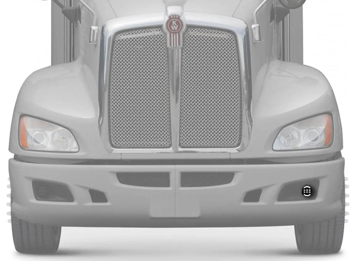 Black LED Fog Light Lamp Left Side Kenworth T660 -