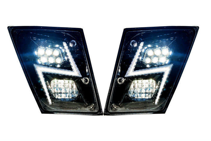 Fog LED Lights Black Set 2004-2017 Volvo VNM VNL VT