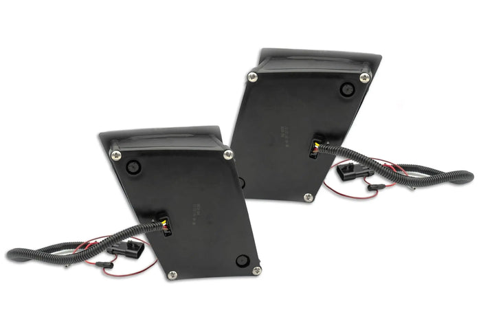 Black Housing LED Fog Lights Pair Volvo VNL 2004-2017 -