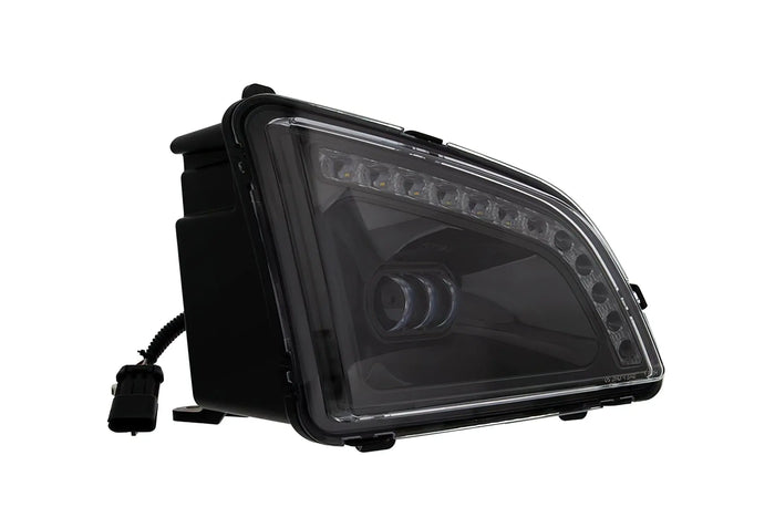 18 LED Black Projector Fog Light W/ 12 Light Bar Right Volvo VNL 2018+ -