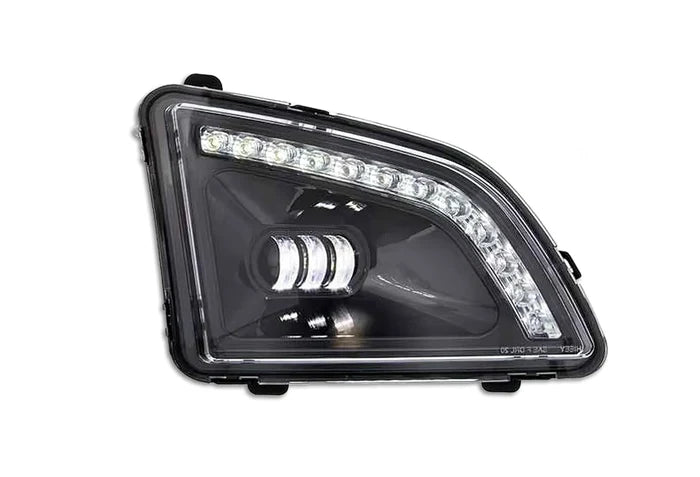 Fog Light 18 LED Black W/ 12 Light Bar Passenger 2018+ Volvo VNL
