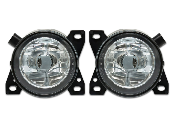 Fog Light Bezels Chrome w/ Built-in Light Strip & Fog Lights Set Kenworth T660