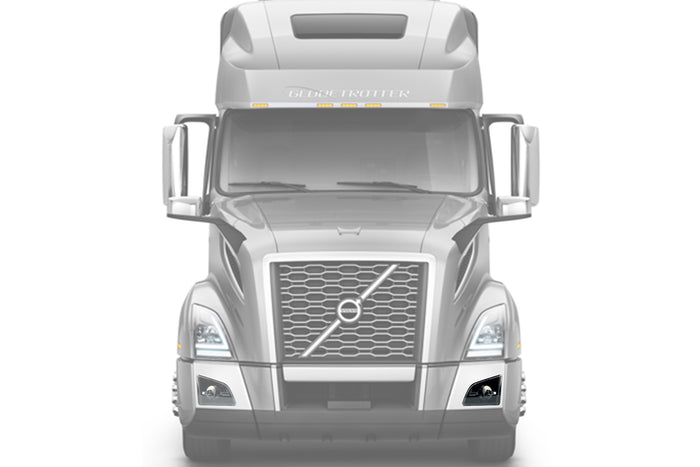 Fog Light Lamp Black Full LED Driver 2018+ Volvo VNL
