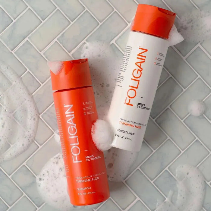Foligain hair loss shampoo + conditioner men (236 ml) - Hairgivers