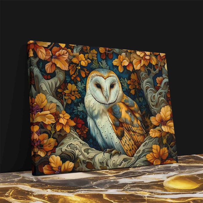 Forest Owl - Earth Tones Wall Art