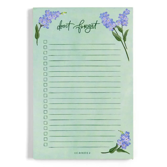 Forget-Me-Nots Floral To Do Notepad - 508320