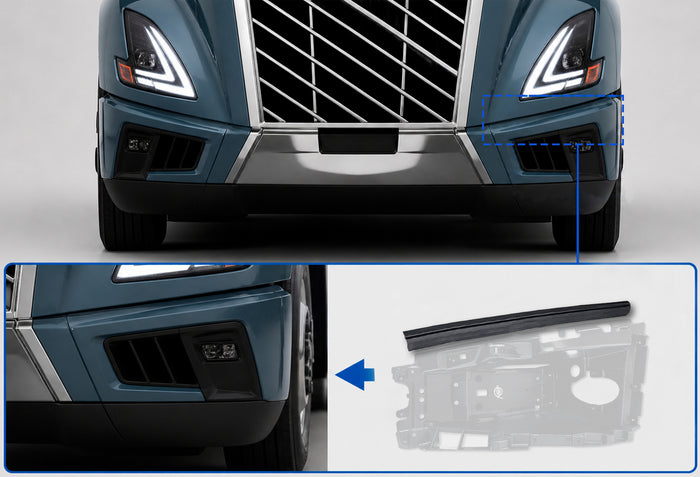 Front Bumper Corner Seal Long Driver 2025+ Volvo VNL New