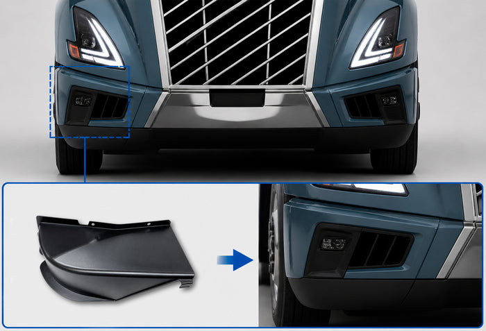 Front Bumper Side Deflector Passenger 2025+ Volvo VNL New