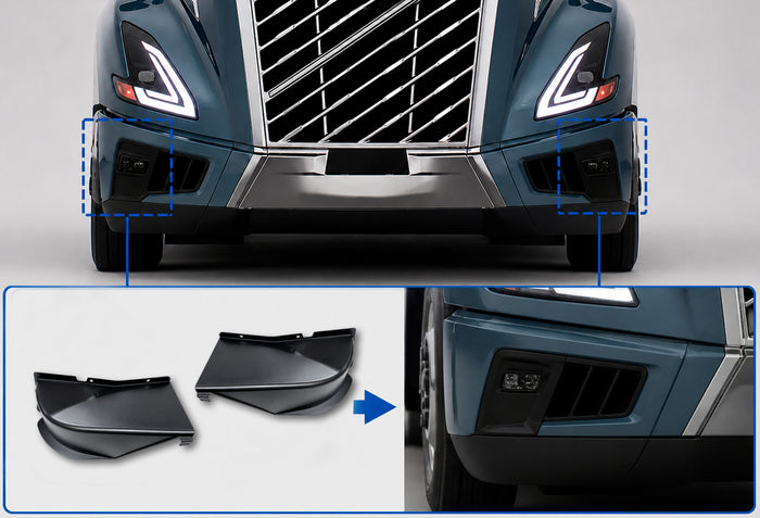 Front Bumper Side Deflectors Set 2025+ Volvo VNL New