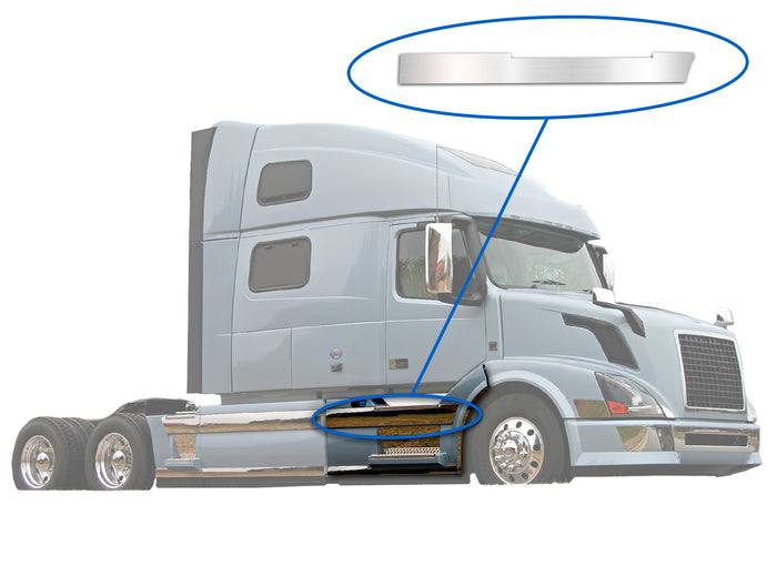 Front Panel Stripe Chrome Trim for Passenger Side (7R) 2004-2017 Volvo VNL