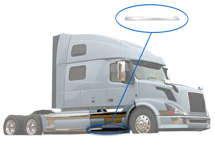 Front Panel Stripe Chrome Trim lower for Passenger Side (9R) 2004-2017 Volvo VNL