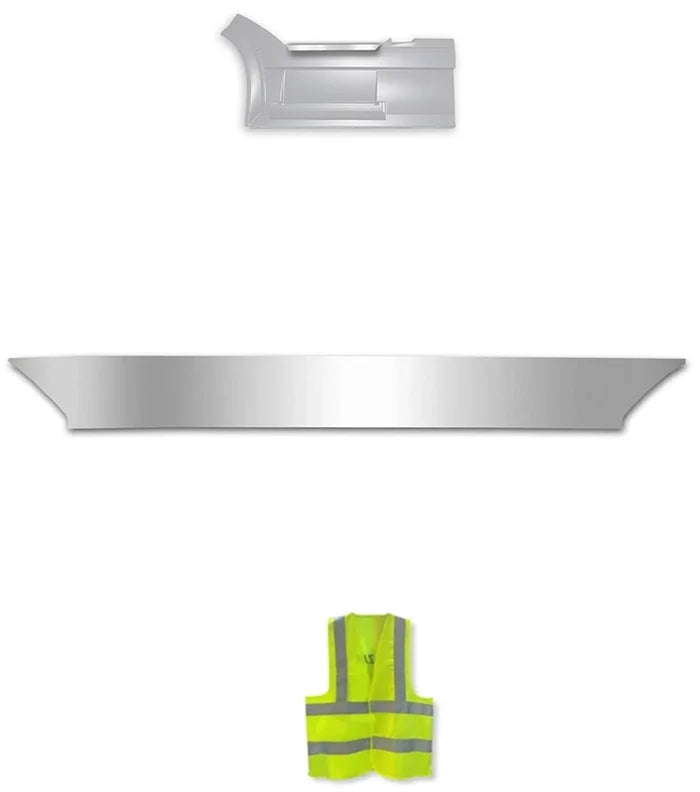 Front Panel Stripe Chrome Trim Top Kick for Driver Side (9L) 2004-2017 Volvo VNL