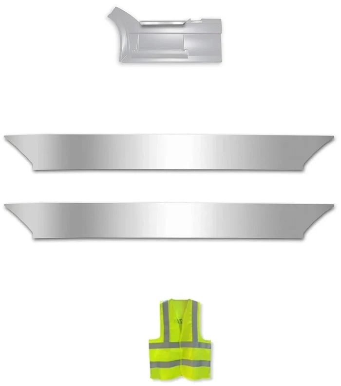 Front Panel Stripe Chrome Trims Top Kick Set (9RL) 2004-2017 Volvo VNL