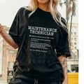Funny Maintenance Technician Definition T-Shirt – Mechanic & Trades Humor Tee