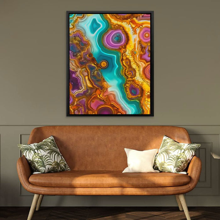 Gemstone Tapestry - Blue Canvas Print