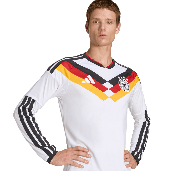 adidas Germany 26 Home Long Sleeve Jersey | White | Men's