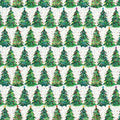 Gift Wrap - Christmas Trees- Recycled Fiber - Jewelry Roll