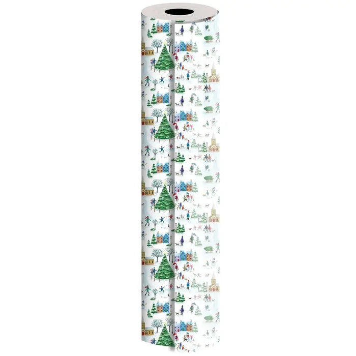 Gift Wrap - Christmas Village (Recycled Fiber) -