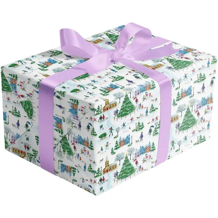 Gift Wrap - Christmas Village (Recycled Fiber) -