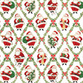 Gift Wrap - Classic Santa - Recycled Fiber - Jewelry Roll