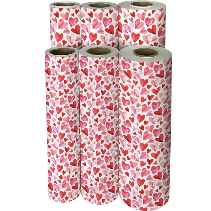 Gift Wrap - Folded Hearts - Recycled Fiber