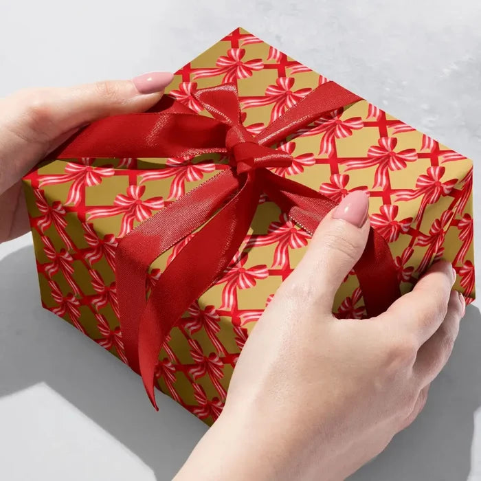 Gift Wrap - Glamorous Bows - 100% Recycled