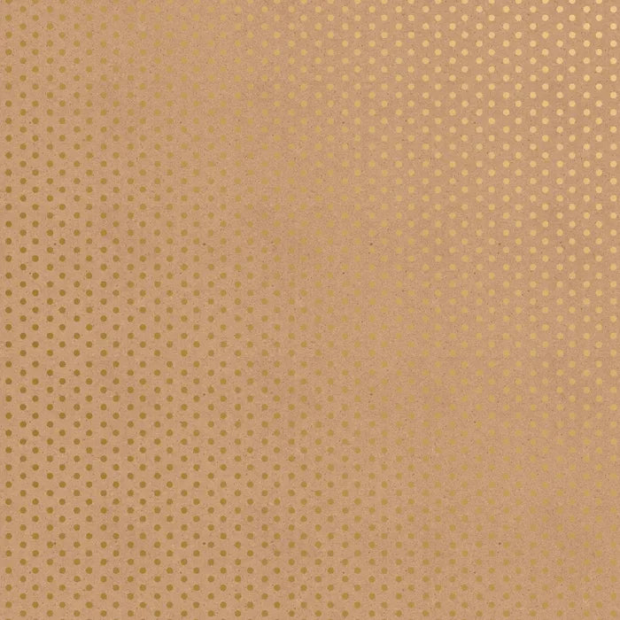 Gift Wrap - Gold Dot & Stripe on Kraft - B998D.303208JR