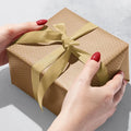Gift Wrap - Gold Dot & Stripe on Kraft - B998D.303208JR