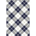 Gift Wrap - GW-9106 Navy/Gold Plaid - 24 X 417’ -