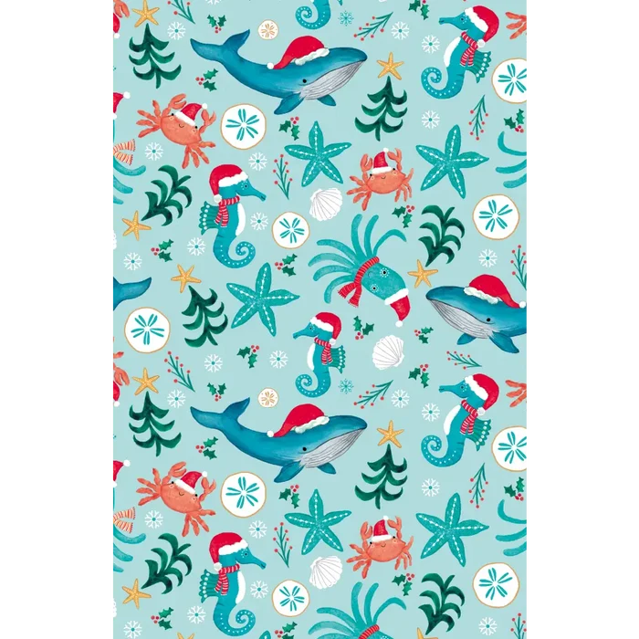Gift Wrap - GW-9507 - Christmas Under The Sea - Jewelry