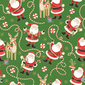 Gift Wrap - Jolly Green Santa - Recycled Fiber - Jewelry