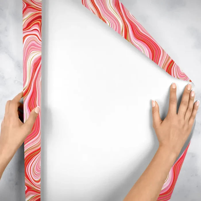 Gift Wrap - Marbleized Red - B629.303208JR