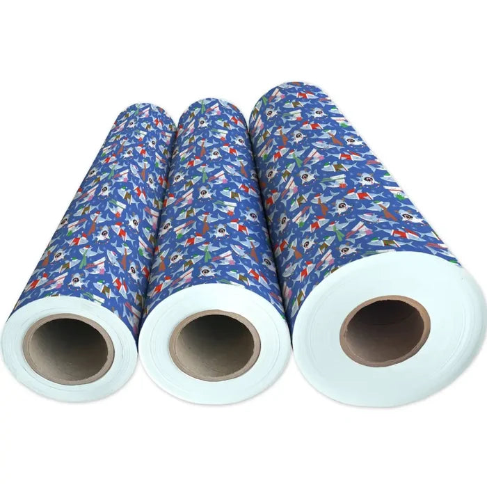 Gift Wrap - Merry Sharks - Recycled Fiber