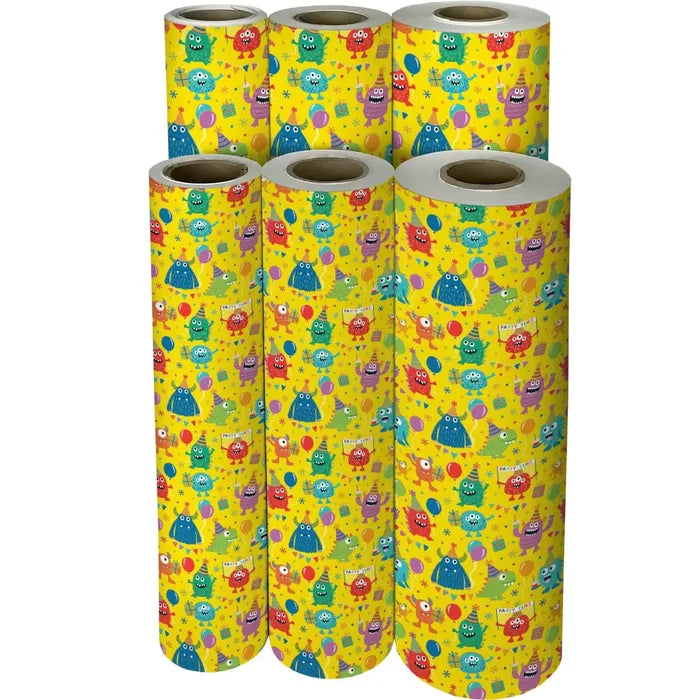 Gift Wrap - Party Monsters - Recycled Fiber - B486.30.208JR