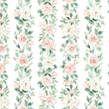 Gift Wrap - Pink Roses - Recycled Fiber