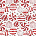 Gift Wrap - Red & White Ornaments - Recycled Fiber