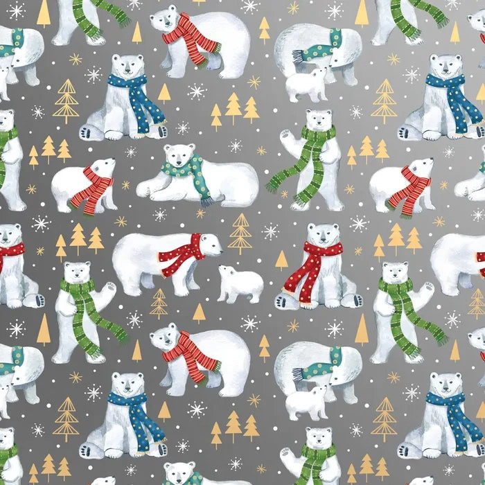 Gift Wrap - Winter Bear (Recycled Fiber) - XB724.30.208JR
