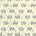 Gift Wrap -Baby Elephants - Jewelry Roll 7-1/2’’ (4