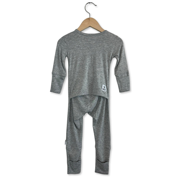 Glacier Gray Kid's Day to Night Romper