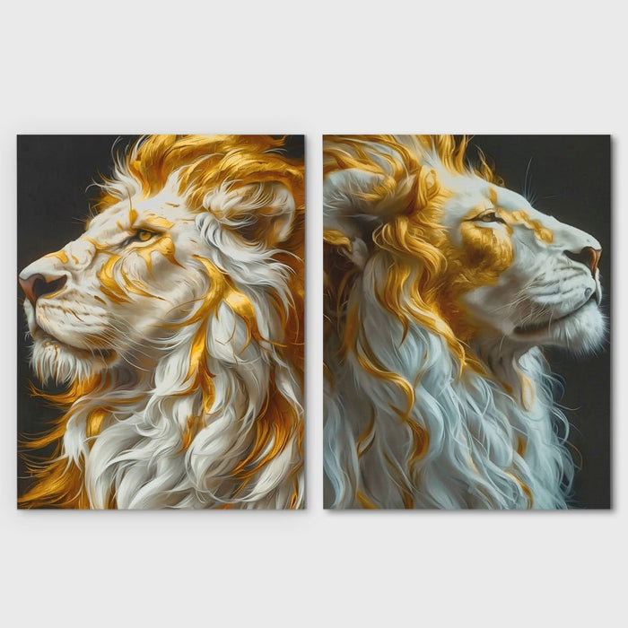 Glorious Pride - Albino Canvas Wall Art