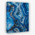 Glow of Blue Quartz - Crystal Canvas Wall Art